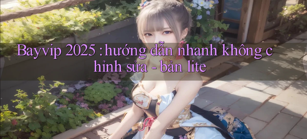 Bayvip 2025 hướng dẫn nhanh không chỉnh sửa   bản lite