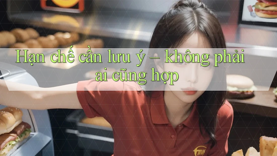 Hạn chế cần lưu ý: Không phải ai cũng hợp
