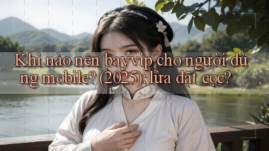 Khi nào nên bayvip cho người dùng mobile (2025) lừa đặt cọc