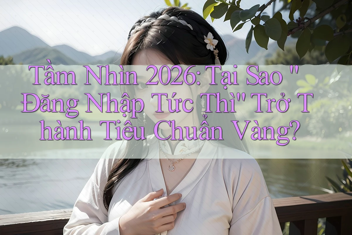 Tầm Nhìn 2026: Tại Sao “Đăng Nhập Tức Thì” Trở Thành Tiêu Chuẩn Vàng?